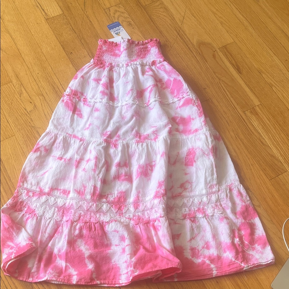 Seaspice Pink Tie Dye Smock Skirt Size 10